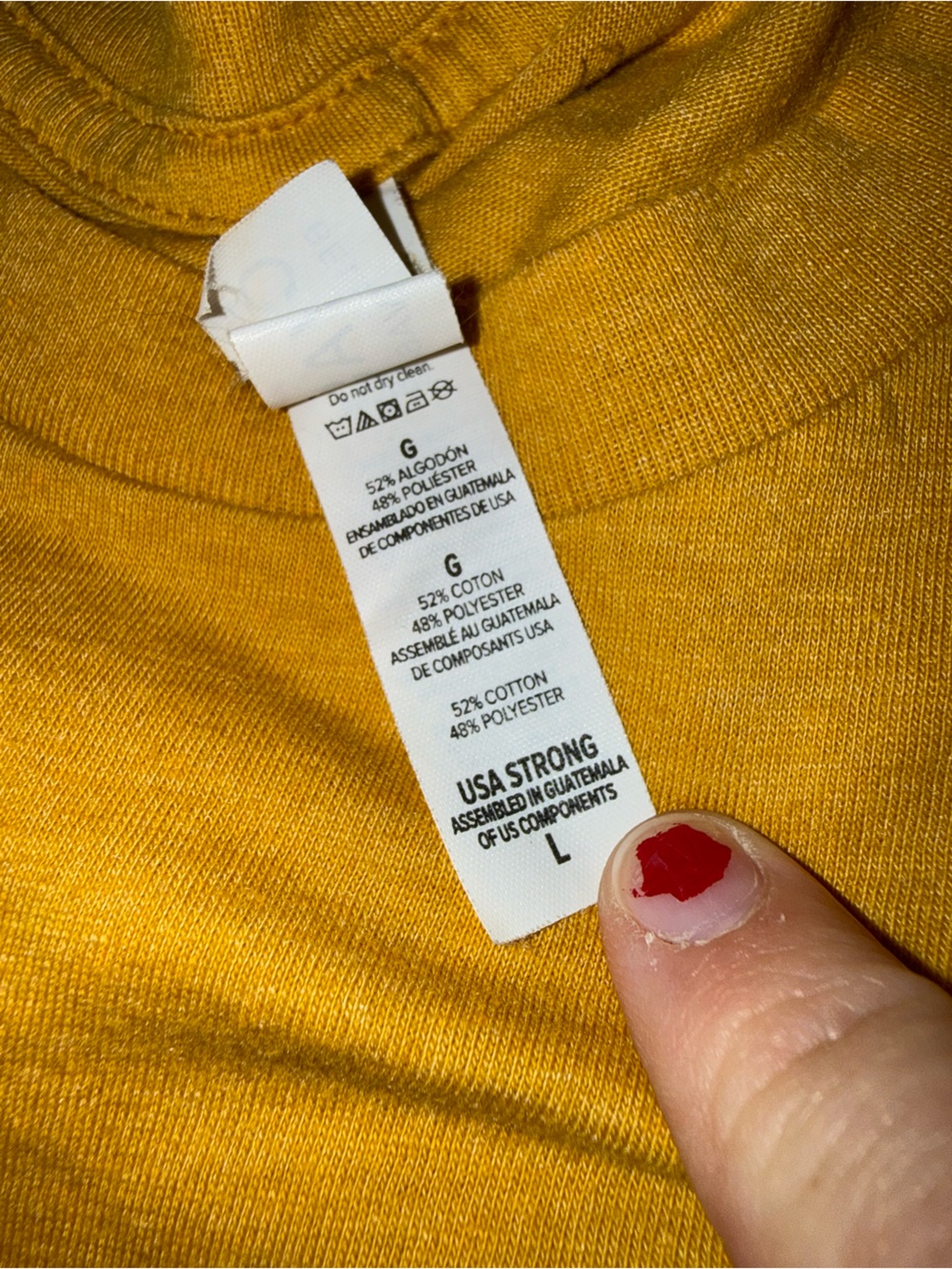 Source Unknown Mustard Yellow 'Happy Today' Graphic Short Sleeve Tee - Picture 3 of 3